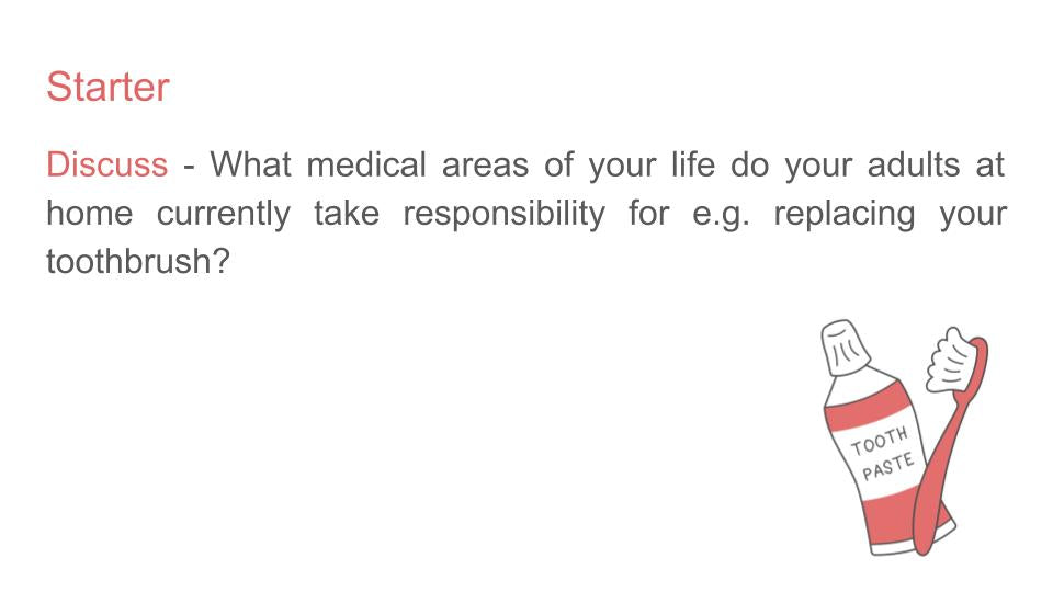 Taking Responsibility For Our Health & Screening PSHE Lesson / Tutor Time