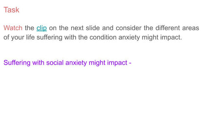 Anxiety & Mental Health PSHE Lesson / Tutor Time