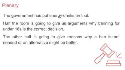 Caffeine & Energy Drinks PSHE Lesson / Tutor Time