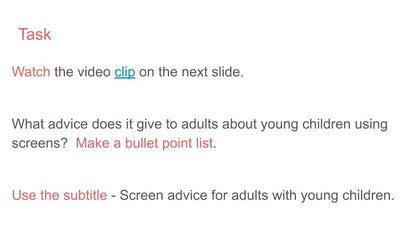 Child Brain Development PSHE Lesson / Tutor Time