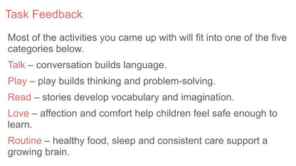 Child Brain Development PSHE Lesson / Tutor Time