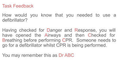 Defibrillators PSHE Lesson / Tutor Time