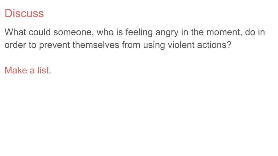 Fighting & Violent Behaviour PSHE Lesson / Tutor Time