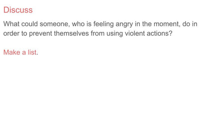 Fighting & Violent Behaviour PSHE Lesson / Tutor Time