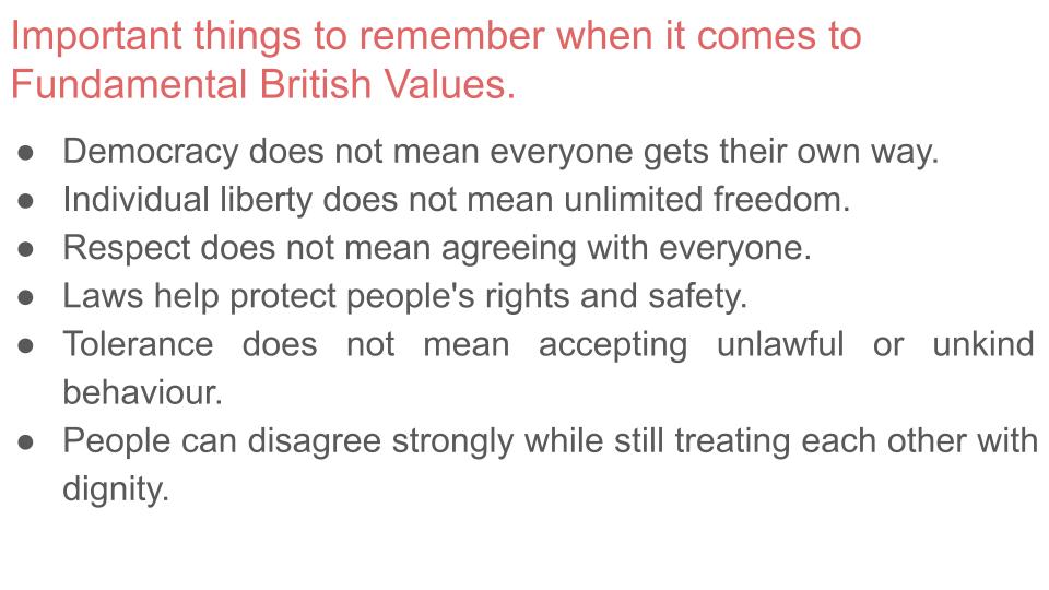 Fundamental British Values Citizenship / PSHE Lesson / Tutor Time