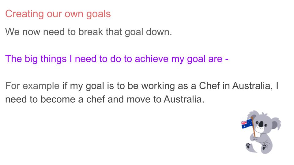 Goal Setting PSHE and Careers Lesson / Tutor Time