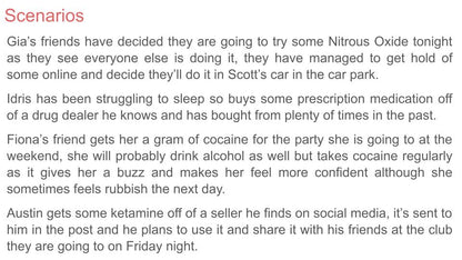Illegal Drugs & Risk PSHE Lesson / Tutor Time