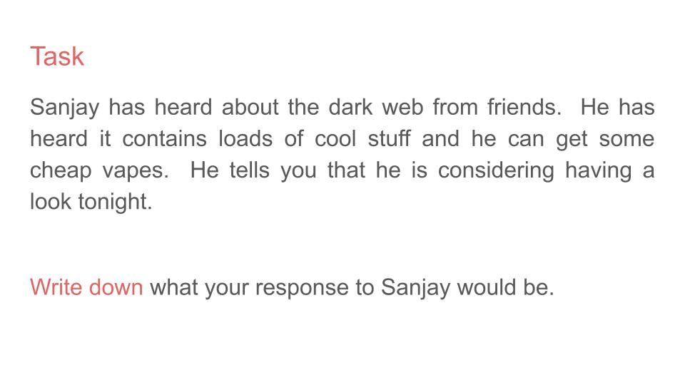 Illegal online behaviours including The Dark Web PSHE Lesson / Tutor Time