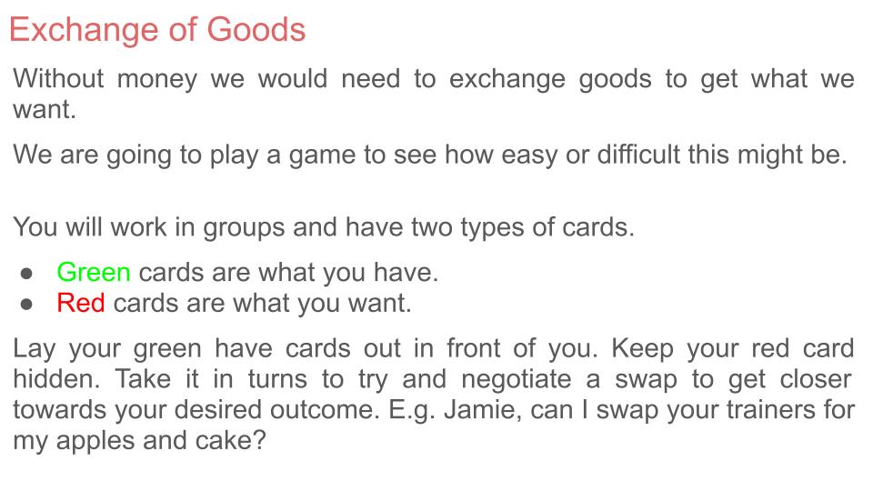 Introduction to Money PSHE or Citizenship Lesson / Tutor Time