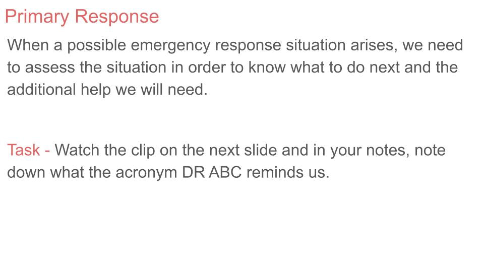 Life Saving Skills inc CPR PSHE Lesson / Tutor Time