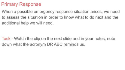 Life Saving Skills inc CPR PSHE Lesson / Tutor Time