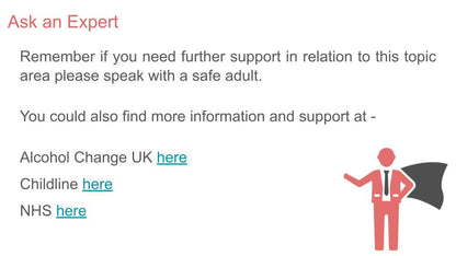 Alcohol - Concerns from long term use PSHE Lesson / Tutor Time