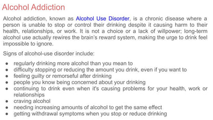 Alcohol - Concerns from long term use PSHE Lesson / Tutor Time