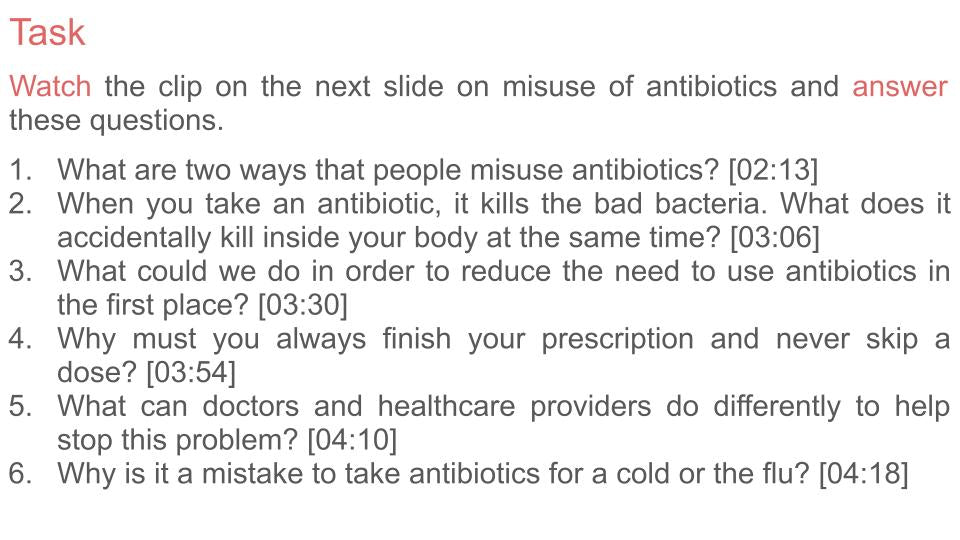 Misuse of Prescribed and Over The Counter Medicine PSHE Lesson / Tutor Time