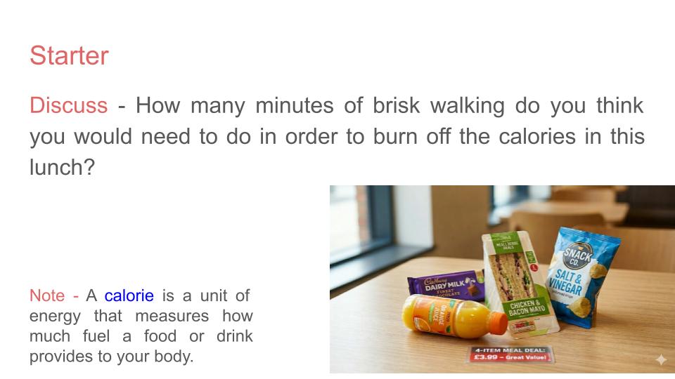 Risks of Unhealthy Eating and Obesity PSHE Lesson / Tutor Time
