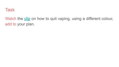 Vaping & Smoking - How to Quit PSHE Lesson / Tutor Time