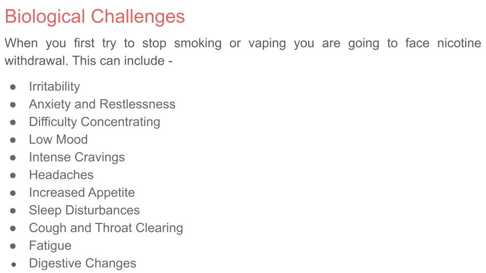 Vaping & Smoking - How to Quit PSHE Lesson / Tutor Time