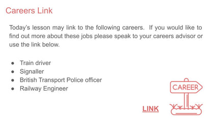 Rail Safety PSHE Lesson / Tutor Time