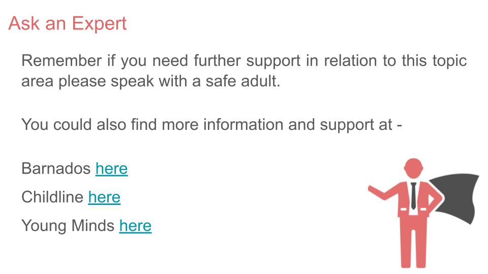 Relationships & Mental Health PSHE Lesson