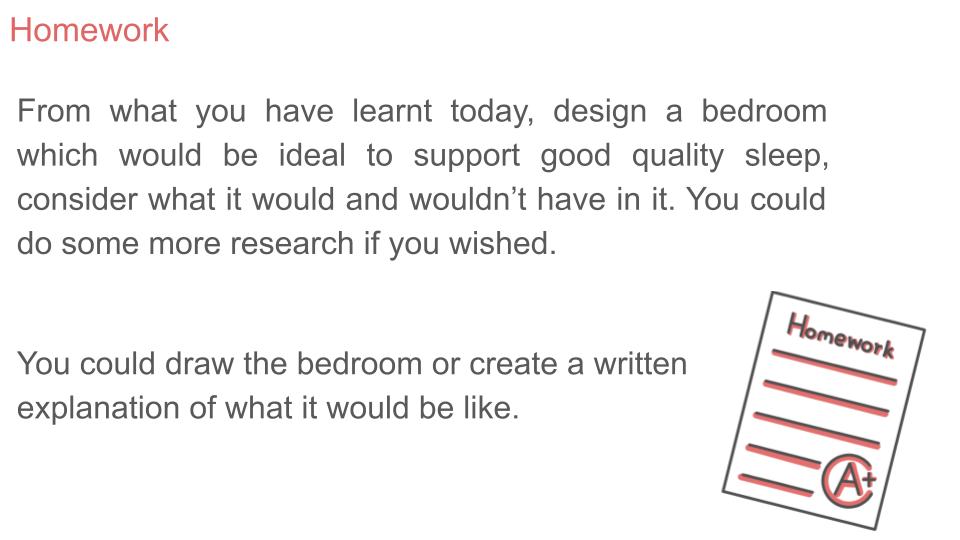The Importance of Sleep PSHE Lesson / Tutor Time