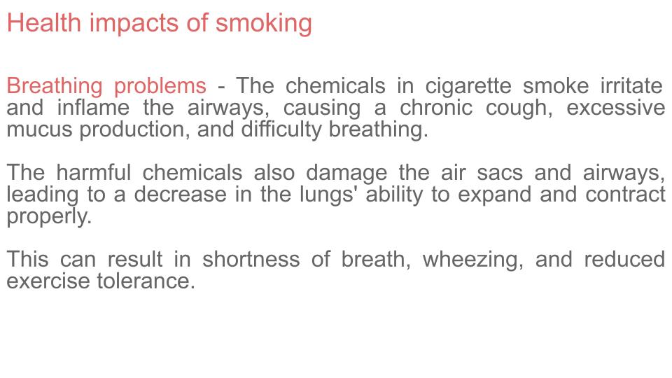Smoking and methods to quit PSHE Lesson / Tutor Time