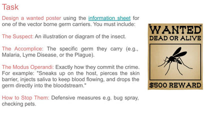 The Spreading of Germs PSHE Lesson / Tutor Time