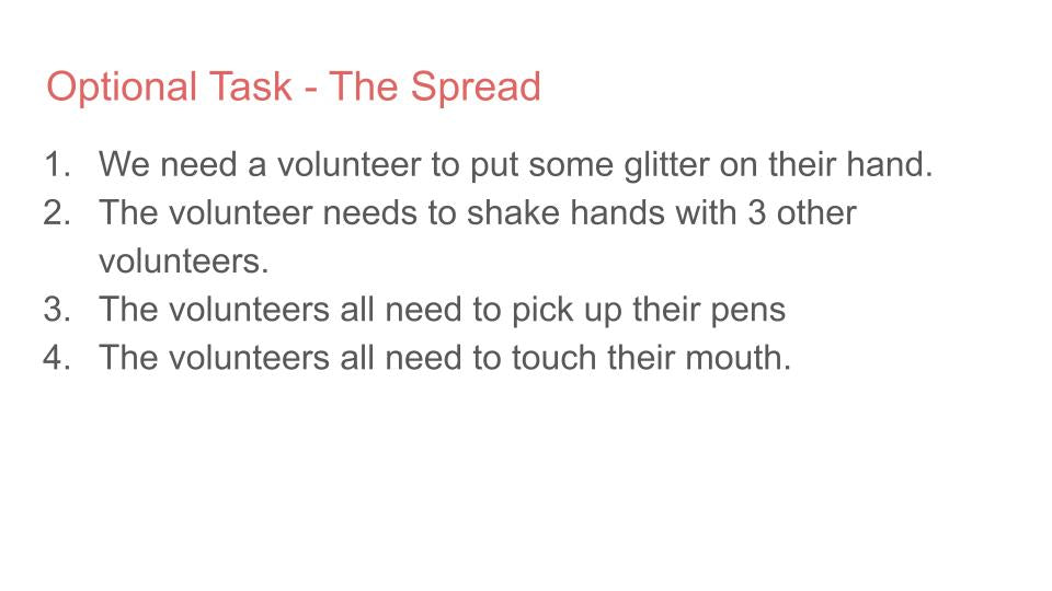 The Spreading of Germs PSHE Lesson / Tutor Time