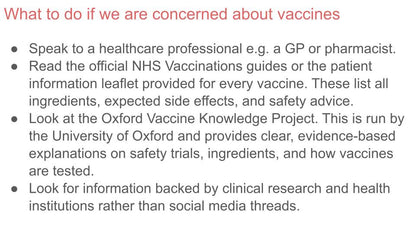 Vaccinations & Immunisation PSHE Lesson / Tutor Time