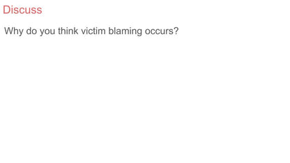 Victim Blaming PSHE Lesson / Tutor Time