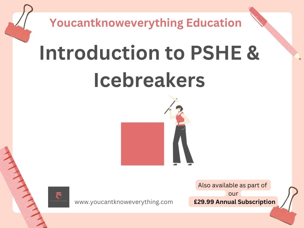 Introduction to PSHE & Icebreakers Lesson