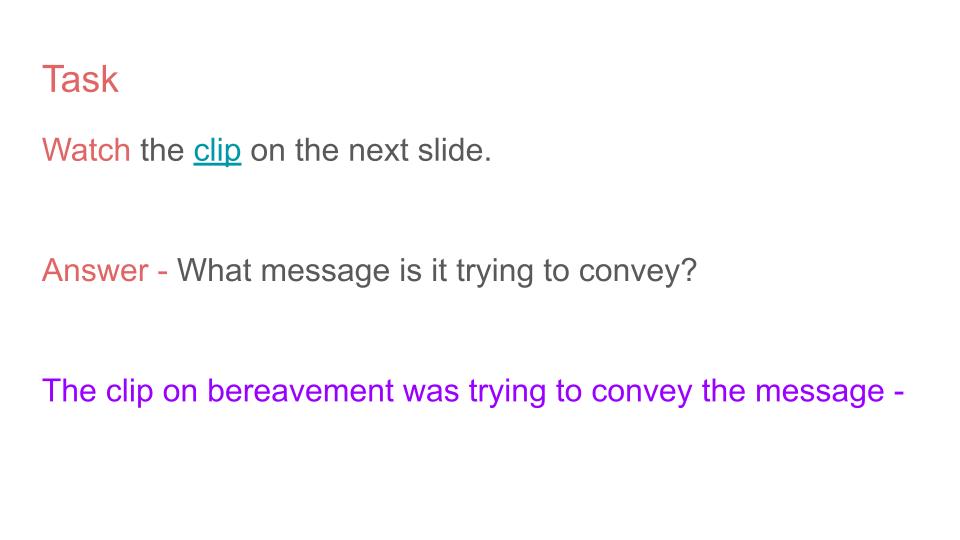 Bereavement / Grief PSHE Lesson / Tutor Time