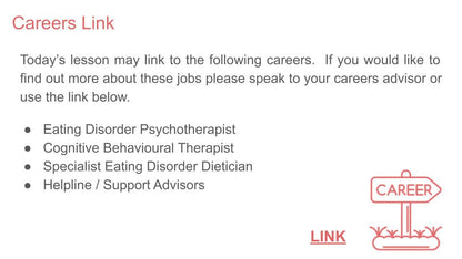Eating Disorders PSHE Lesson