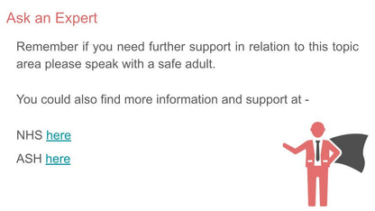 Smoking PSHE Tutor Time Resource