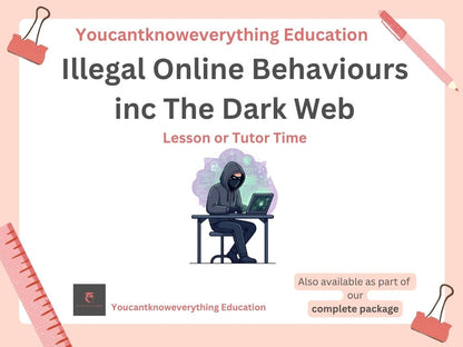 Illegal online behaviours dark web PSHE secondary lesson or tutor time