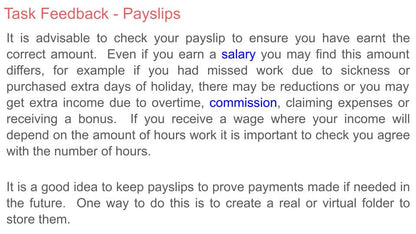 Payslips Tutorial