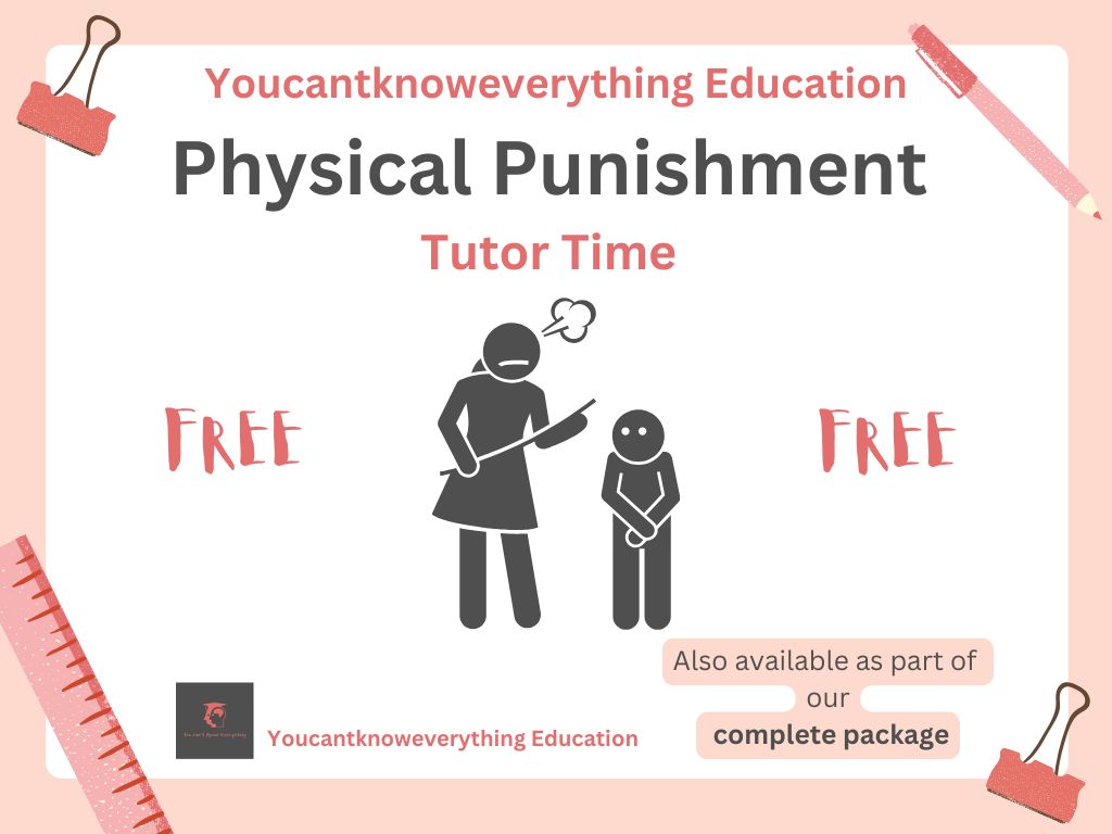 Physical punishment / corporal punishment / smacking tutor time / assembly PSHE resource.