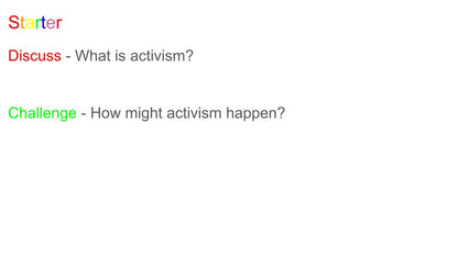 Pride Month Activism Lesson