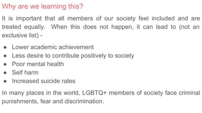 Pride Month LGBTQ+ Lesson