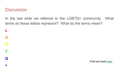 Pride Month LGBTQ+ Lesson