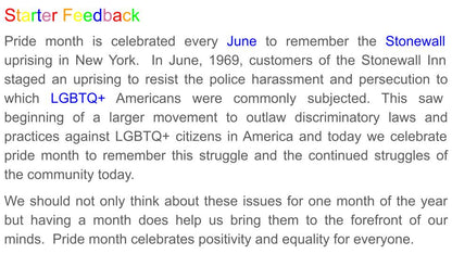 Pride Month Tutor Time / Assembly Resource