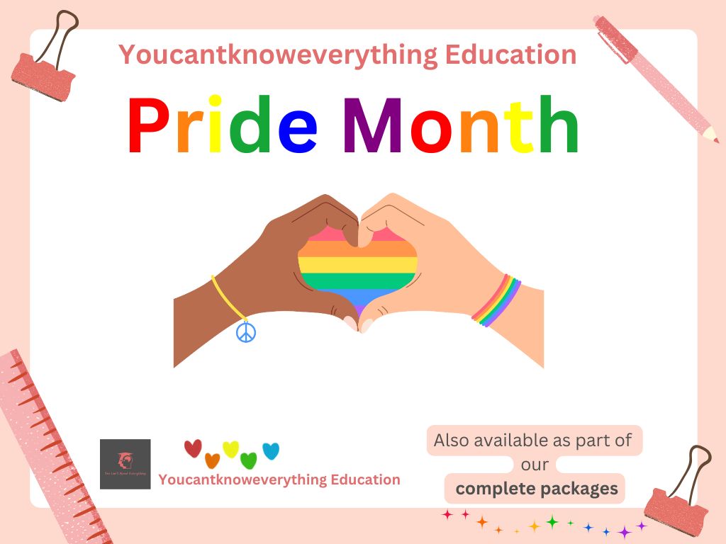 Pride Month lesson assembly tutor time secondary resource