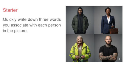 public perception and stereotypes PSHE Citizenship lesson tutor time 2026 RSHE curriculum