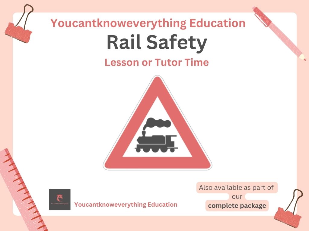 Rail Safety PSHE resource for the new 2026 RSHE government guidance in lesson or tutor time format which is ideal for KS3 or KS4.