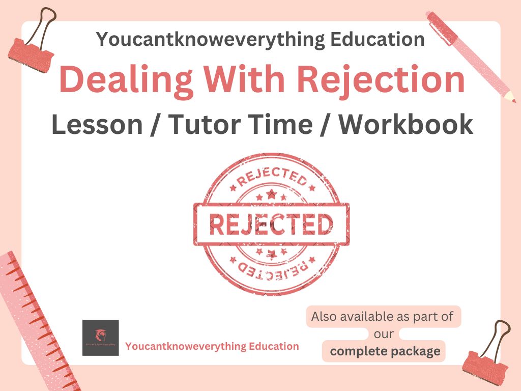 Rejection PSHE lesson tutor time workbook resource 2026 RSHE Guidance