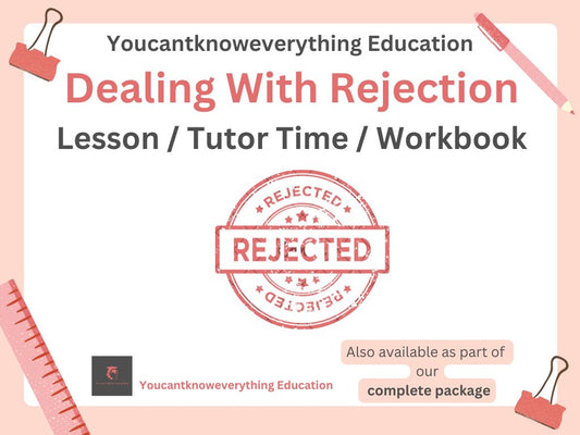 Rejection PSHE lesson tutor time workbook resource 2026 RSHE Guidance
