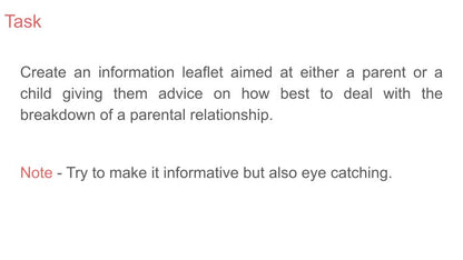 Relationship Breakdown Lesson or Tutorial