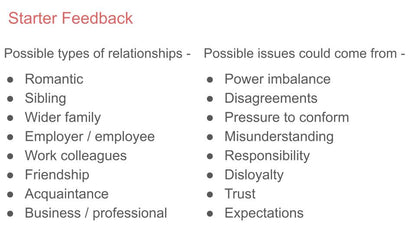 Healthy Relationships and Consent PSHE Lesson for KS5