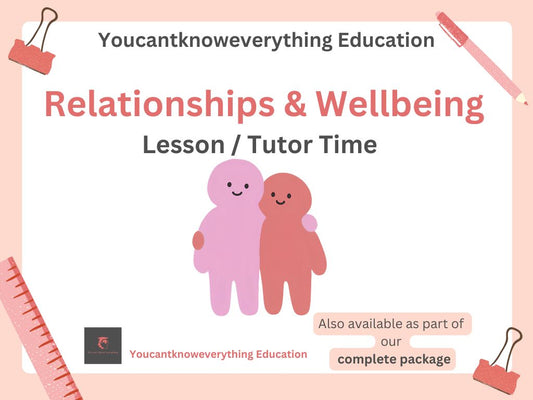 Relationships & Mental Health PSHE Lesson / Tutor Time