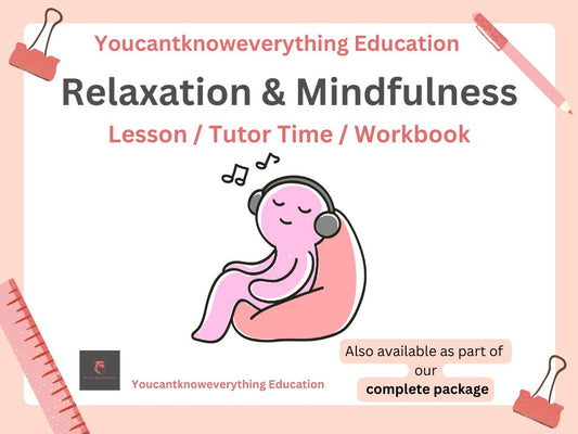 Relaxation and mindfulness pshe rshe lesson tutor time resource.