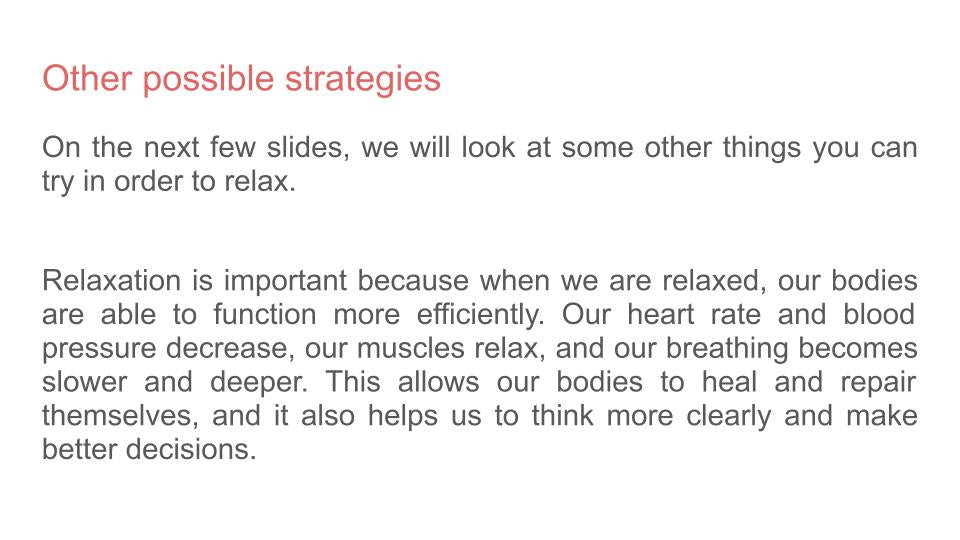 Relaxation and mindfulness pshe rshe lesson tutor time resource.
